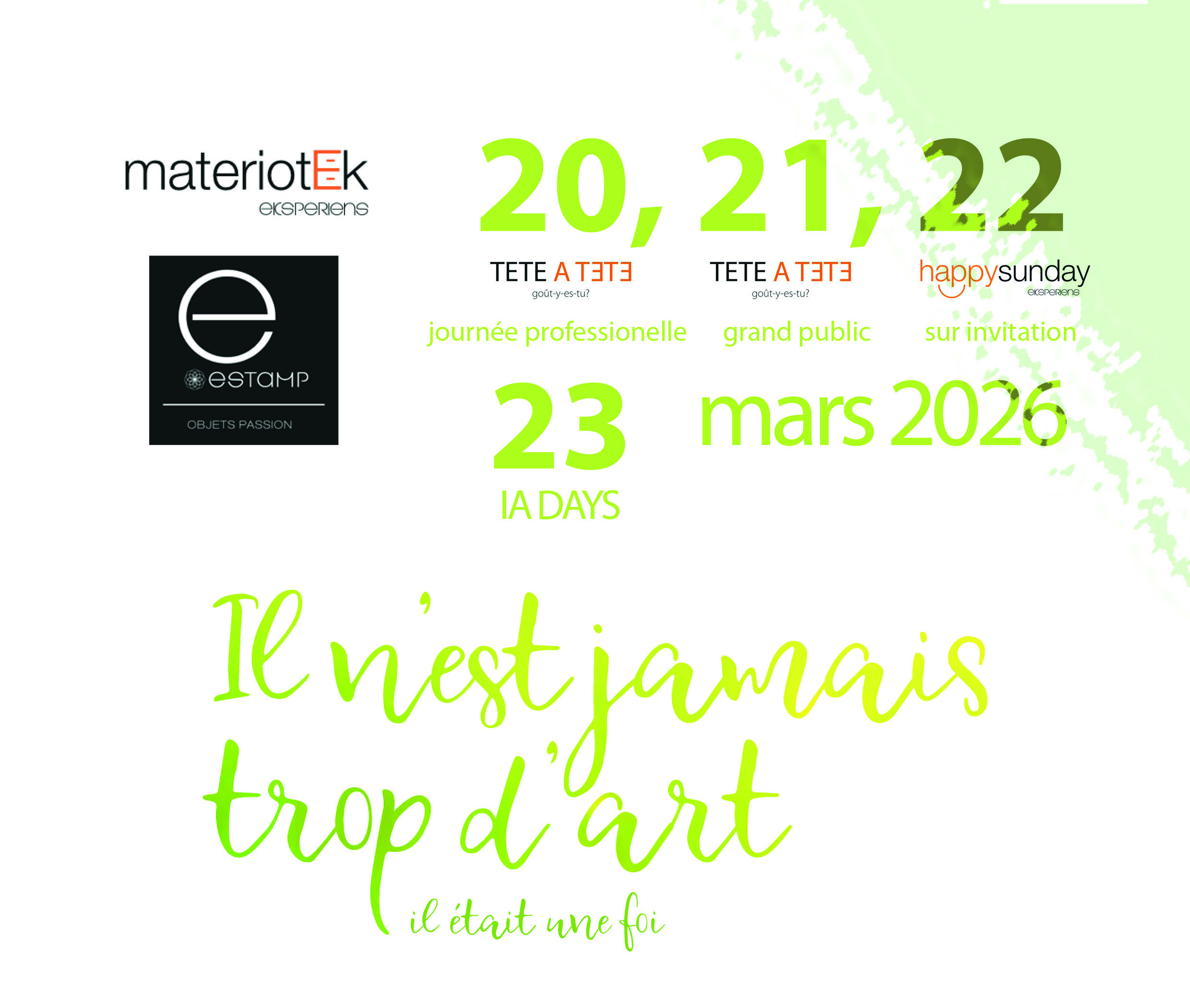 Festival Eksperiens26 Il n'est jamais trop d'art