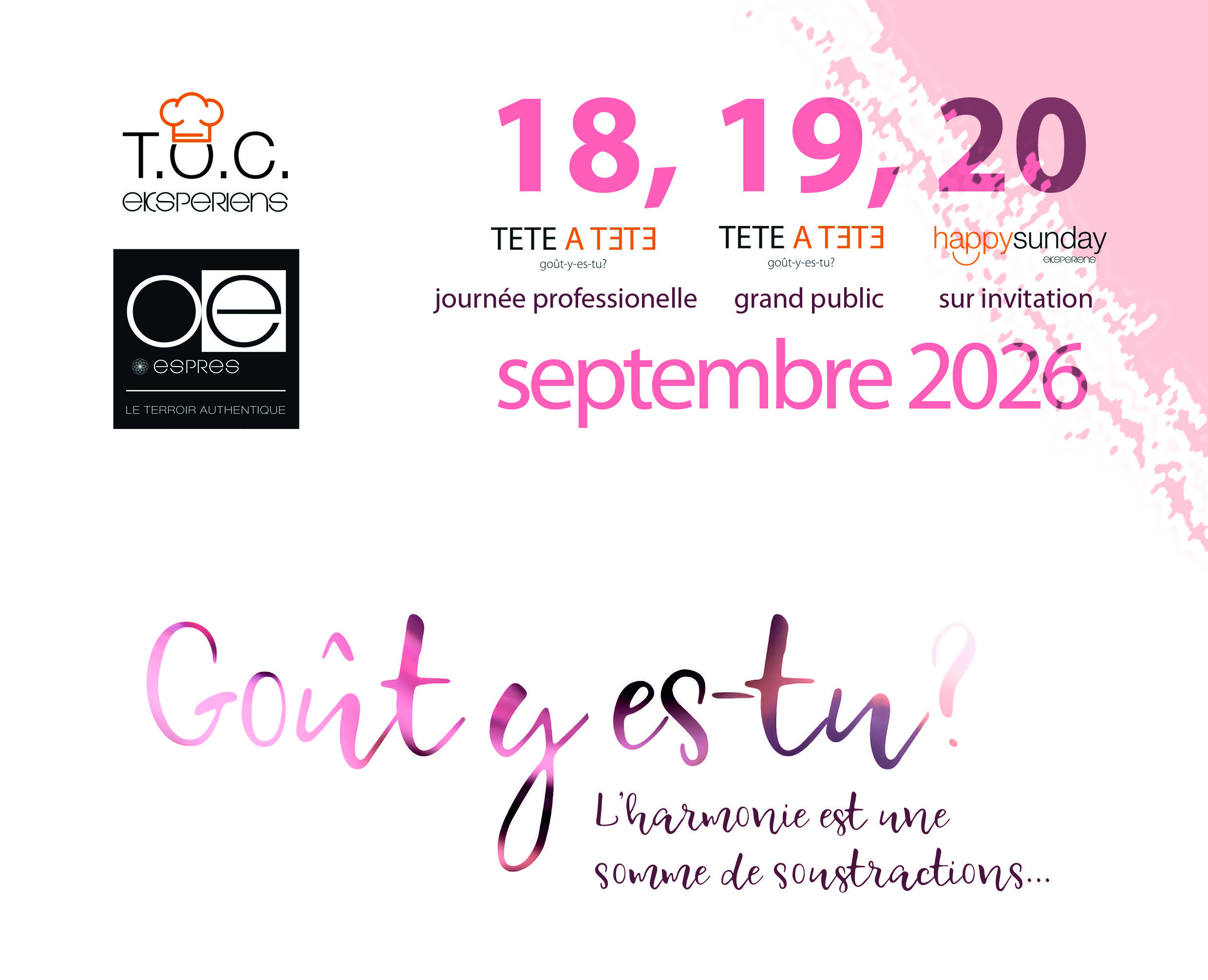 Festival Eksperiens26 Goût y es-tu?